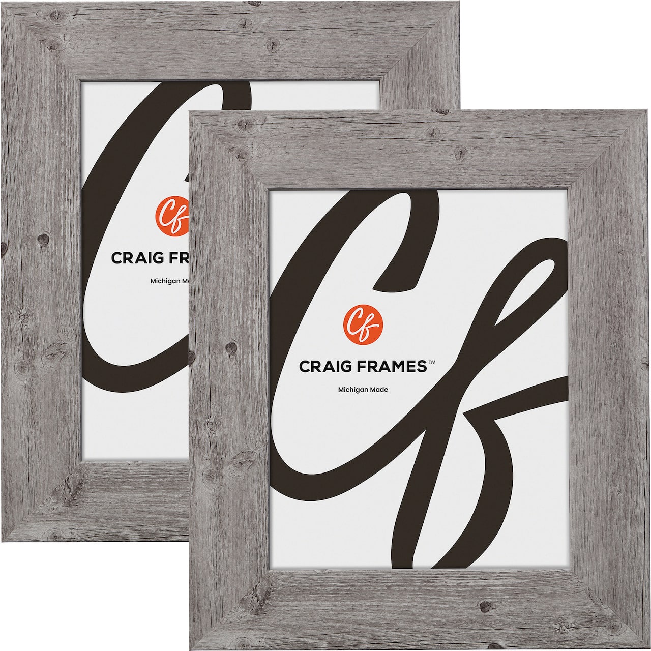 2 Pack Craig Frames American Barn Light Gray Picture Frame